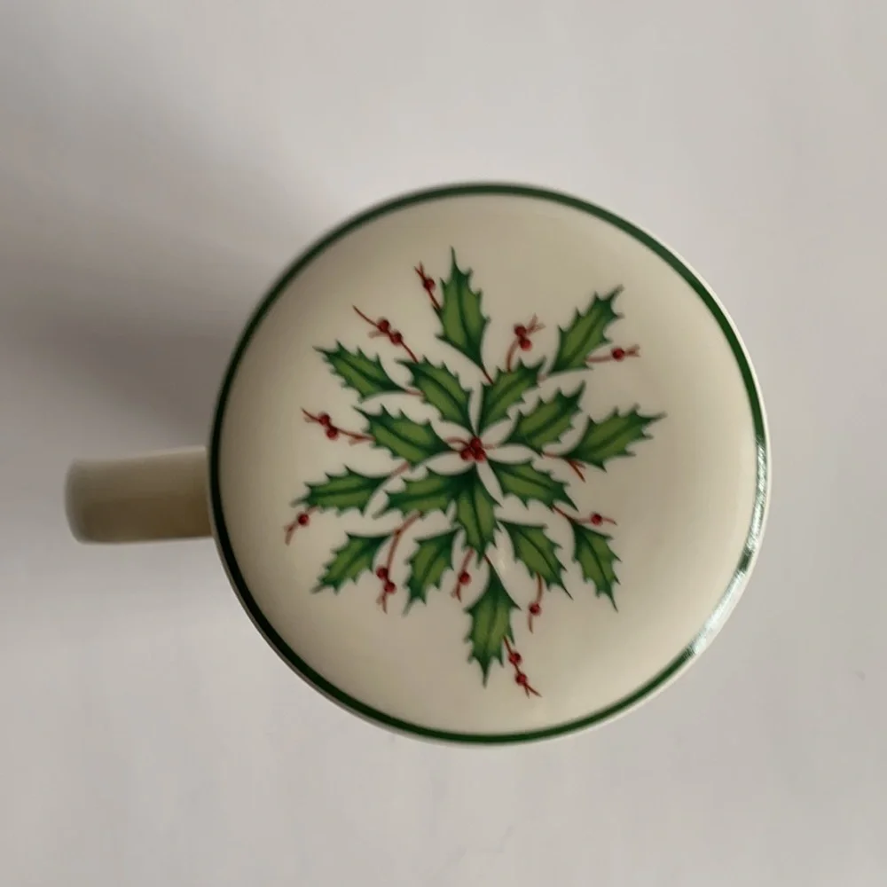 Lenox American By Design Holly Christmas Holiday Coffee Tea  Mug Cup